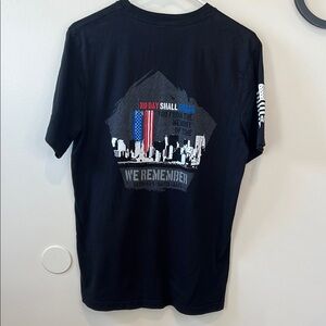 Nine Line 9/11 Remembrance Black Graphic Men's T-Shirt